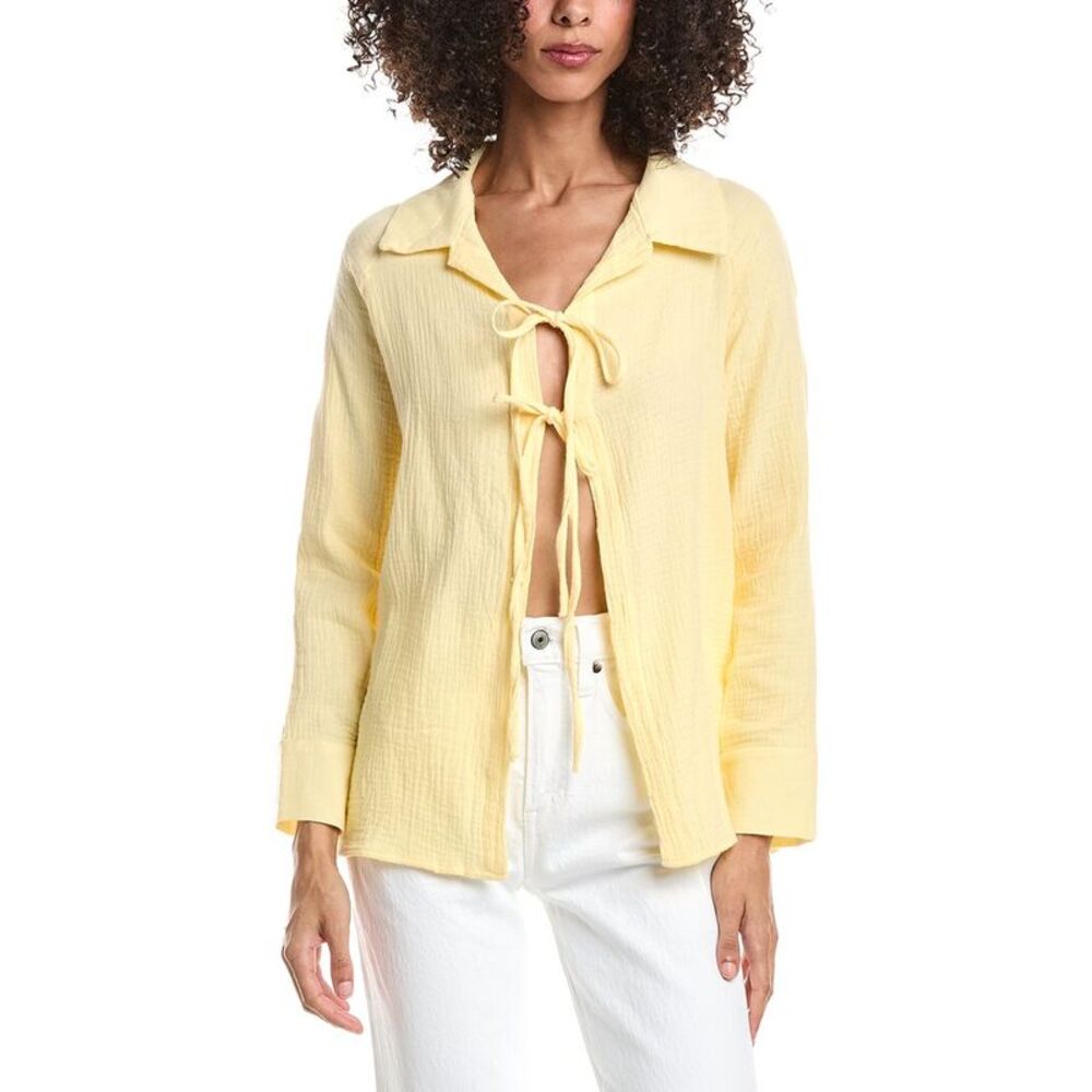 Anna Kay Womens Chypre Shirt, Yellow